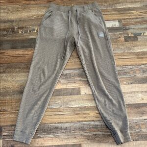 ALO Yoga Gray Ribbed Track Pants